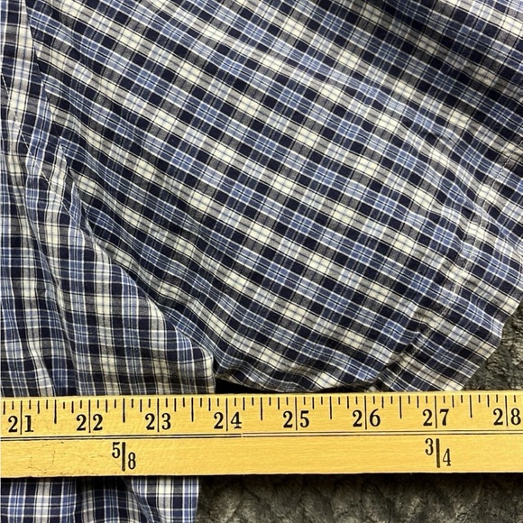 Ralph Lauren Custom Fit Men’s Short Sleeve Button  Shirt XL Plaid - Picture 4 of 6
